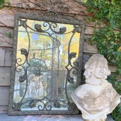 French Circa 1940 Garden Mirror