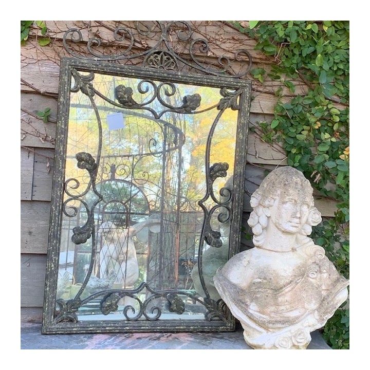 French Circa 1940 Garden Mirror