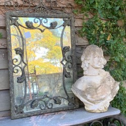 French Mirror Garden Wrought Iron