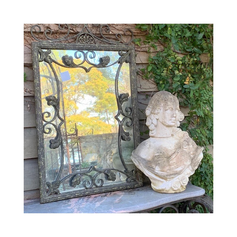 French Mirror Garden Wrought Iron