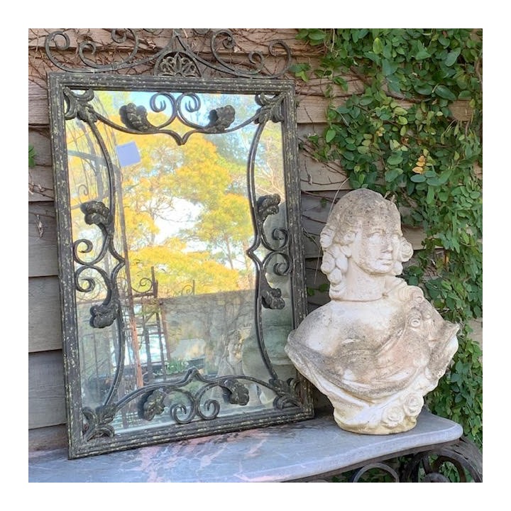 French Mirror Garden Wrought Iron