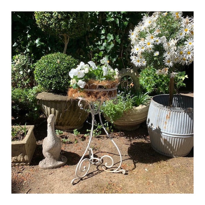 Vintage Zinc Tin Buckets Jardiniere Pots