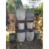 Vintage Zinc Tin Buckets Jardiniere Pots