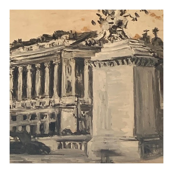 C1940 French Oil on Canvas