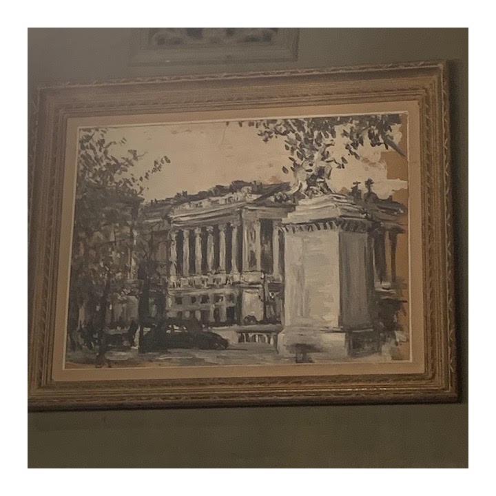 C1940 French Oil on Canvas