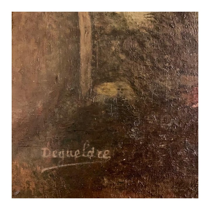 French Oil on Canvas Dance