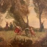 French Oil on Canvas Dance