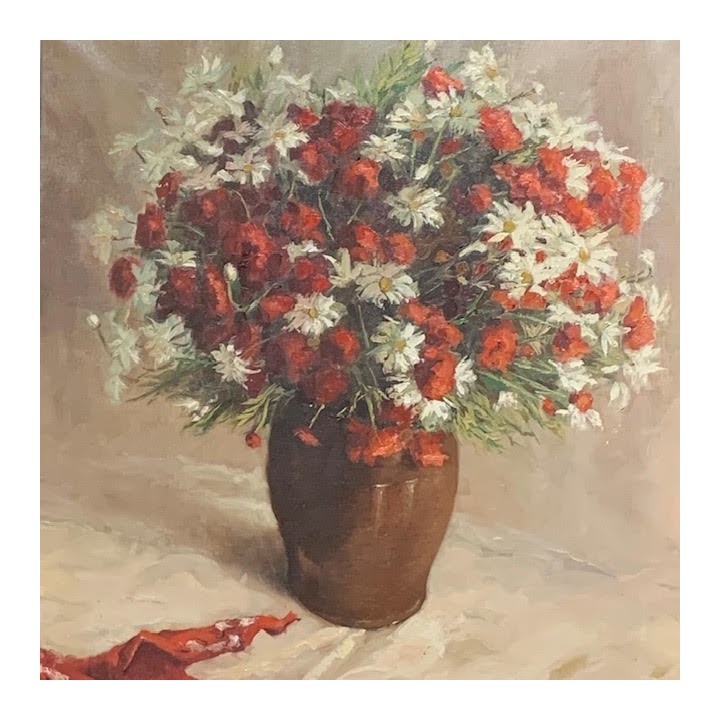 C1950 Oil On Canvas Still Life