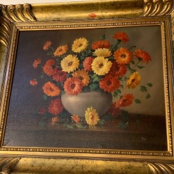 C1920 French Still Life Oil on Canvas