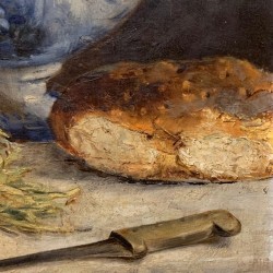 SOLD C19th French Still Life Kitchen scene hold