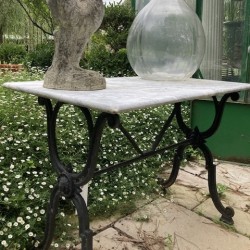 French Marble Top Table de...