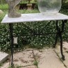 French Marble Top Table de Boucher Vintage