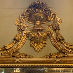 C19th French Trumeau Mirror Style Louis XVI