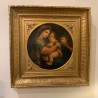 C19th Italian Oleograph of the Madonna and Child