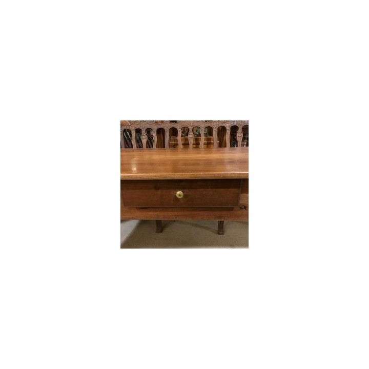 C19th French Refectory Table in Cherry Wood