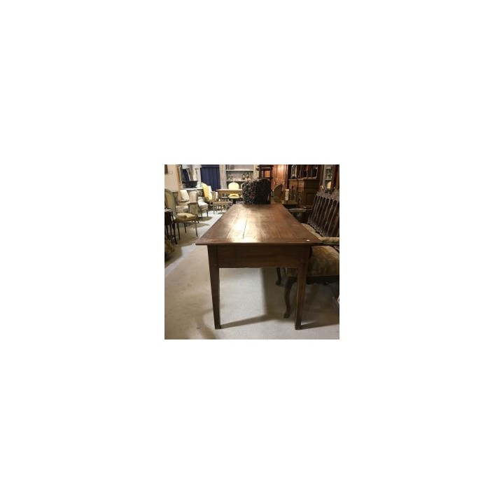 C19th French Refectory Table in Cherry Wood
