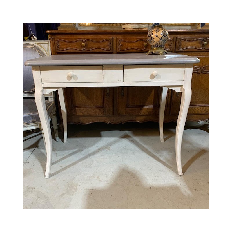 C1900 French Desk Louis XV Style with painted finish
