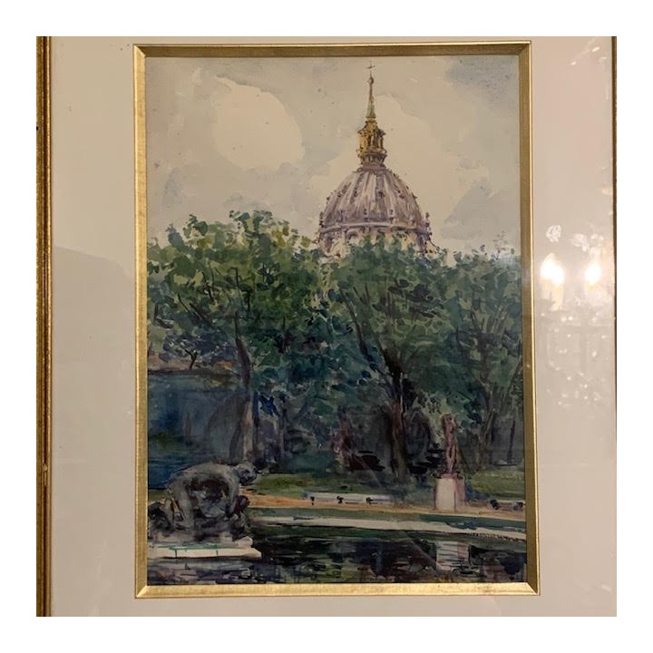 C1940 French Aquarelle