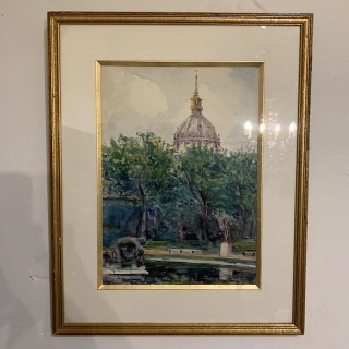 C1940 French Aquarelle