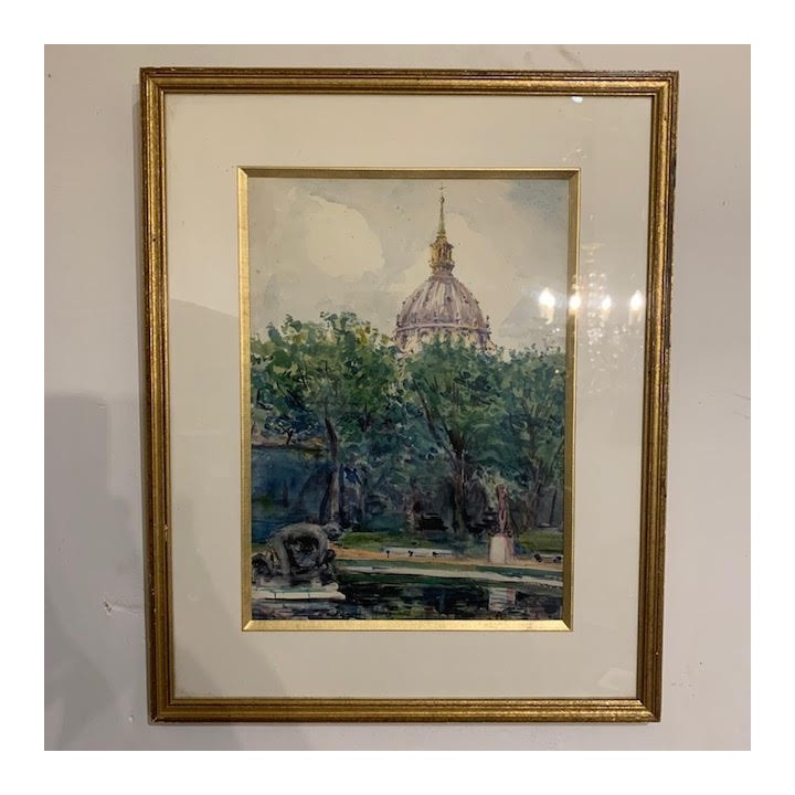 C1940 French Aquarelle