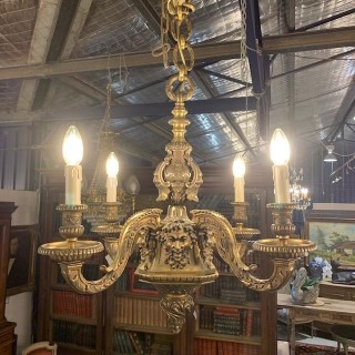Bronze Chandelier C 19th French Empire
