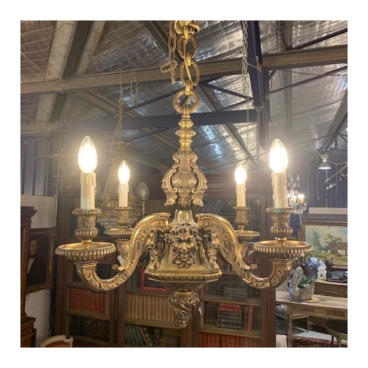 Bronze Chandelier C 19th French Empire