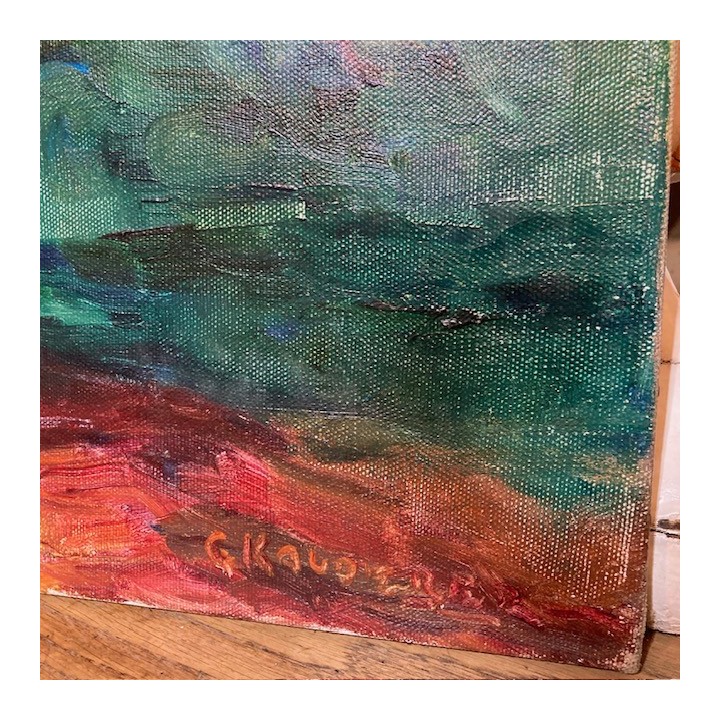 C1950 Oil on Canvas Signed French Still Life