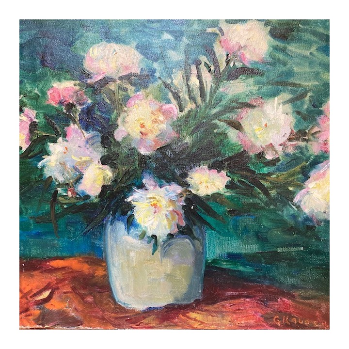 C1950 Oil on Canvas Signed French Still Life