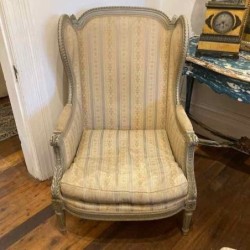 French Painted Finish Arm Chair