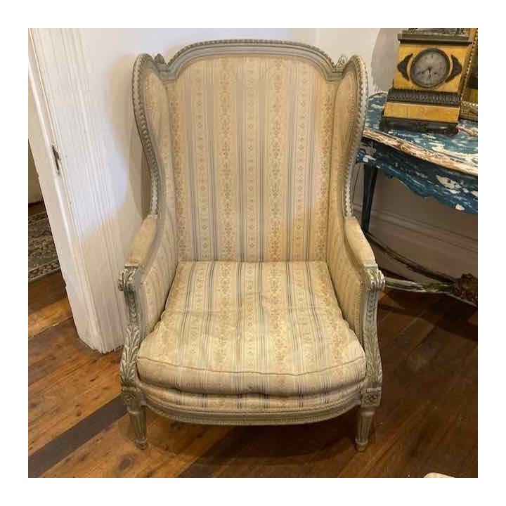 French Painted Finish Arm Chair