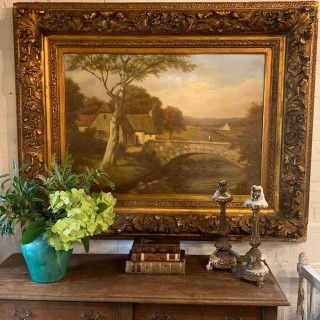 C19th Belgium Oil on Canvas