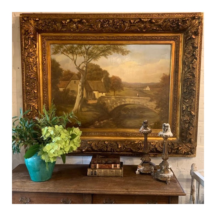 C19th Belgium Oil on Canvas