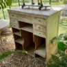 SOLD C1900 Shop Counter French Pine Shop Counter Meuble Commerciale