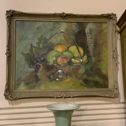 Antique French impressionist Oil on Canvas Still Life