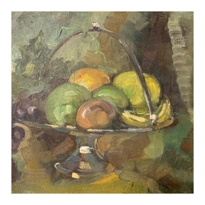 Antique French impressionist Oil on Canvas Still Life