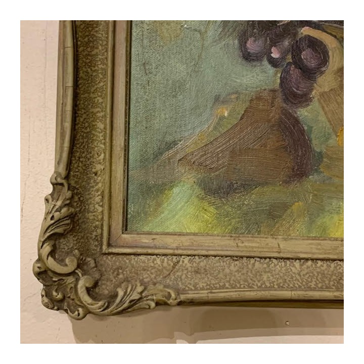 Antique French impressionist Oil on Canvas Still Life