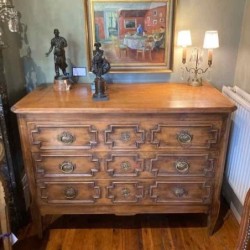 C19th French Louis XVI Style Cherrywood Commode
