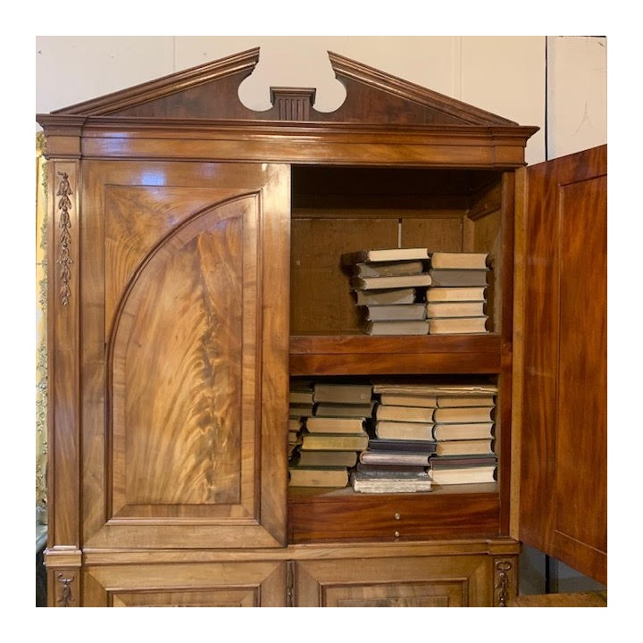 C19th English Flame Mahogany Gentleman's Press