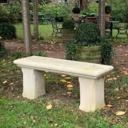 French Lime Stone Bench from France