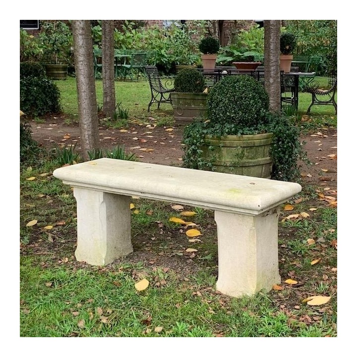 French Lime Stone Bench from France