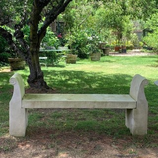French Limestone Bench