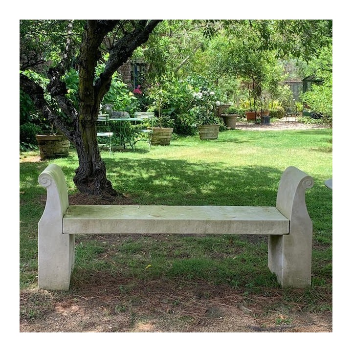 French Limestone Bench
