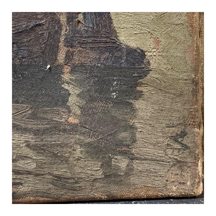 C19th Flemish Oil on Canvas