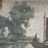 C19th Flemish Oil on Canvas