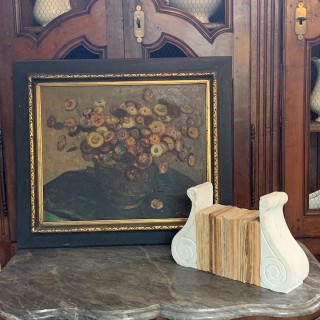 C1900-1940 Flemish Still Life Oil on Canvas