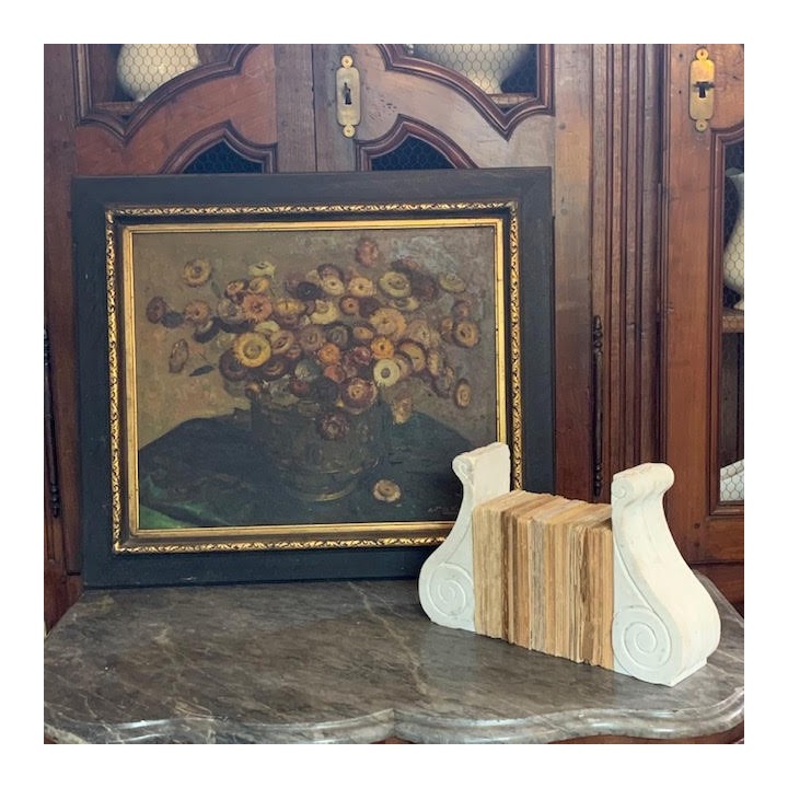 C1900-1940 Flemish Still Life Oil on Canvas