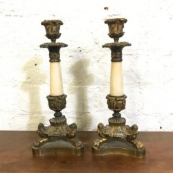 C19th Napoleon III Pair of Candle Holder