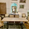 SOLD Antique Hand Forged washed Top Table