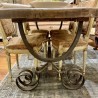 SOLD Antique Hand Forged washed Top Table