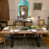 SOLD Antique Hand Forged washed Top Table